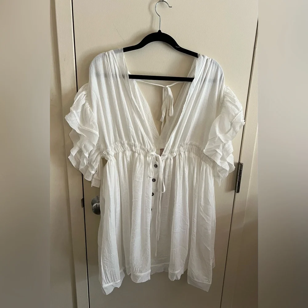 Jardin White Button-Down Dress - Picture 3 of 15